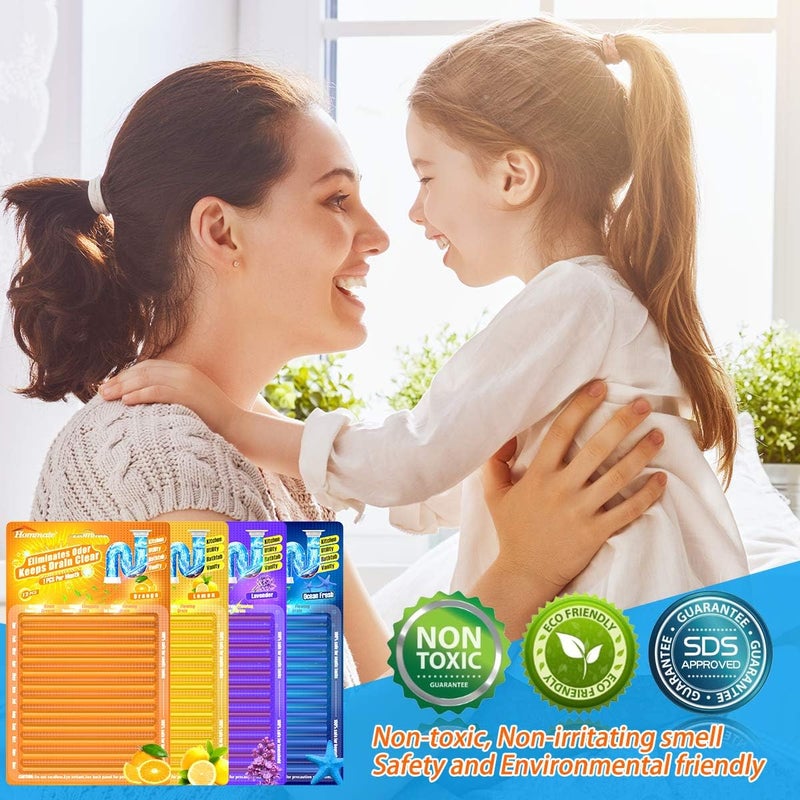 Hommate Drain Sticks Drain Cleaner Sticks Drains Cleaner Disposal Stick Enzyme for Odor Clogs Remover Sink Septic Stick for Drains As Seen On TV - Image 5